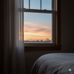 Amanhecer tranquilo, representando a esperança de aprender como dormir melhor.